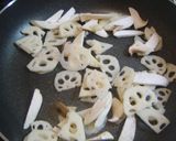 牛肉とレンコンの甘辛どんぶり作り方5写真