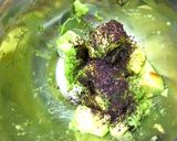 アボカド×温泉卵の紫蘇風味塩昆布トースト作り方2写真