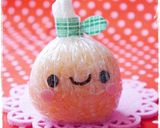 ラップ付きおにぎり☆りんごちゃんキャラ弁作り方8写真
