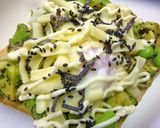 アボカド×温泉卵の紫蘇風味塩昆布トースト作り方5写真