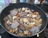 筑前煮（鶏肉と冷凍和風野菜の煮物）作り方7写真