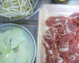豚肉と玉ねぎともやしで簡単おかず作り方1写真