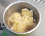 鶏挽肉と卵の餡かけ巾着♡作り方6写真
