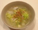 白菜のさっぱりスープ作り方3写真