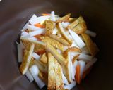 無加水鍋で・ひら天と野菜の煮物作り方4写真