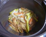 無加水鍋で・ひら天と野菜の煮物作り方5写真