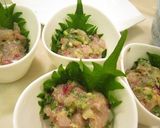 週末漁師の　なめろう茶漬け　鯵、ブリ等作り方10写真
