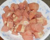 鶏肉とキノコと南瓜のトマトパスタグラタン作り方1写真
