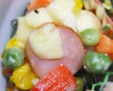 お弁当✿カラフル野菜かにかまマヨチー焼き作り方4写真