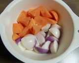 四角まめ＋かぶ＋人参の、温野菜サラダ作り方2写真