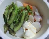 四角まめ＋かぶ＋人参の、温野菜サラダ作り方4写真