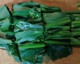 菜心＋もやし+豚肉のごま油いため作り方2写真