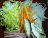 保温ポットで中華スープ♪作り方1写真