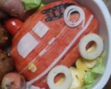 消防車 キャラ弁作り方7写真