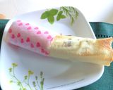 簡単おやつ⋆つぶあん×バナナの焼き春巻き作り方8写真