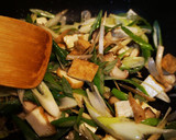 葱と牛蒡と厚揚げと椎茸のゴマ酢味噌あえ作り方3写真