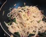ベーコンとほうれん草の簡単ペペロンチーノ作り方5写真