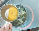 ニラと卵の味噌汁作り方4写真