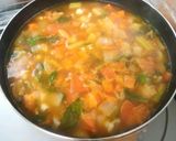 鶏モモ肉のミストローネ作り方6写真