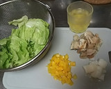 ◆短時間１０分　海鮮とレタスの卵白炒め◆作り方1写真