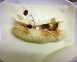 塩バナナ・マシュマロ・クリチの焼き春巻き作り方3写真