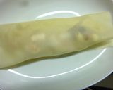 塩バナナ・マシュマロ・クリチの焼き春巻き作り方5写真