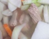 ウチの定番☆もつ煮込み味噌汁作り方4写真