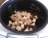 塩昆布とさつま芋ご飯作り方4写真