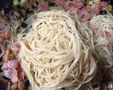 パパでもできる☆素麺で和風ペペロンチーノ作り方3写真