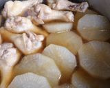 大根と鶏手羽元の煮もの作り方4写真