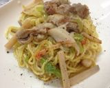 レンコン入り塩焼きそば作り方7写真