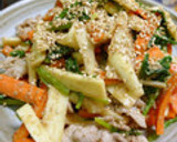 ごまたっぷり☆ほうれん草と豚肉の炒め和え作り方5写真
