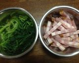 ベーコンほうれん草☆トマトパスタ作り方2写真