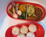 お弁当のおかず4種一括調理作り方7写真