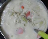 米粉と牛乳で帆立のクリームシチュー作り方8写真