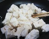 じゃこ入りふわっと卵の豆腐のせ☺作り方2写真