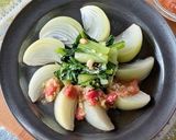 レンジで！ 新玉ねぎのトマトみそだれがけ作り方7写真
