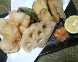 鱈の白子天ぷら~酢橘・紅葉おろし添え~作り方8写真