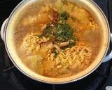 キムチ鍋風のお一人様ラーメン鍋♬♫作り方2写真