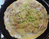 お弁当に最適!キャベツとひき肉のオムレツ作り方5写真