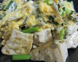じゃこ入りふわっと卵の豆腐のせ☺作り方7写真