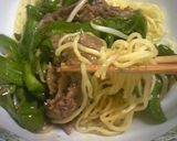 チンジャオロース風あんかけ焼きそば作り方5写真