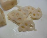レンコンと豚肉の甘辛炒め✿作り方1写真