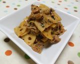レンコンと豚肉の甘辛炒め✿作り方6写真