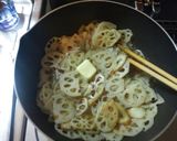ほんのり洋風✿バター風味の蓮根きんぴら作り方3写真