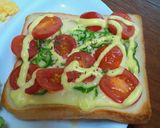 二度焼きでサックリ★ピザ風トースト作り方4写真