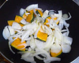 かぼちゃと玉ねぎの塩こうじ炒め作り方4写真