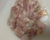 洋風じゃないチキンのクリームパスタ作り方3写真