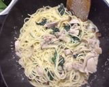 洋風じゃないチキンのクリームパスタ作り方8写真