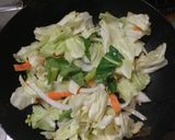 『サッポロ一番麺の力』野菜炒めのせ+黒酢作り方1写真